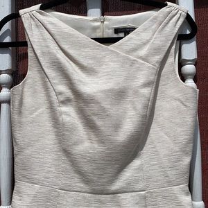 Shimmery white/cream/gold David Meister dress